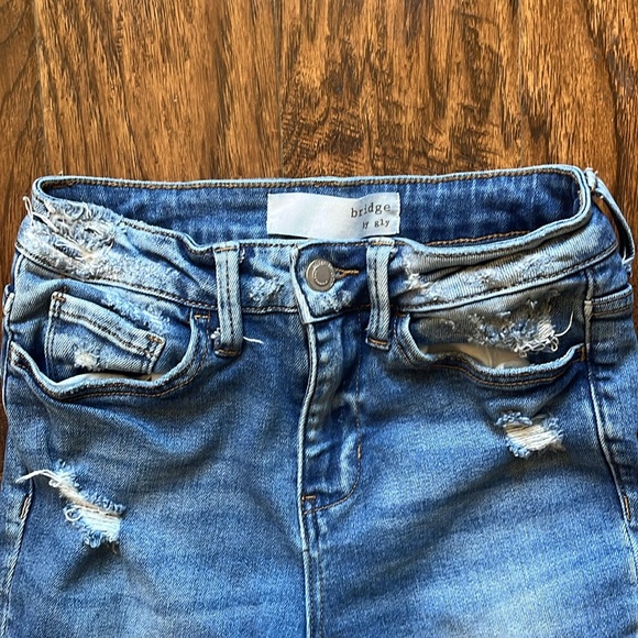 Bridge by Gly women’s high rise ultra glare jeans, size 24 - Picture 3 of 9